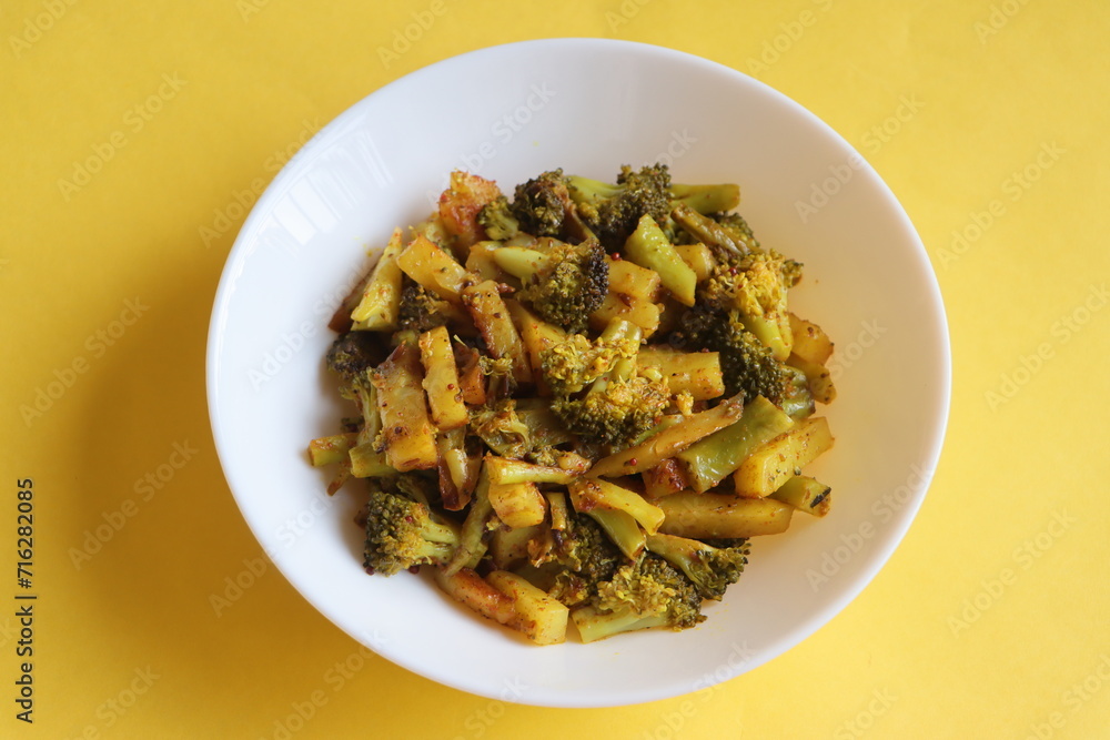 Broccoli Aloo subji or Broccoli And Potato Stir Fry Broccoli Aloo subji or Broccoli And Potato Stir Fry