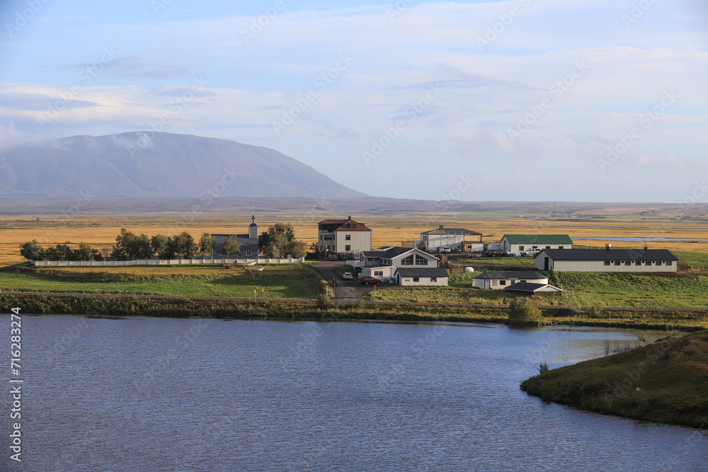 Fototapeta premium small icelandic village