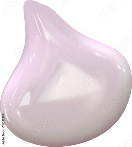 3d y2k colorful glossy plastic element. Abstract shape plastic render. Y2K form abstract. Vector illustration 3d render.