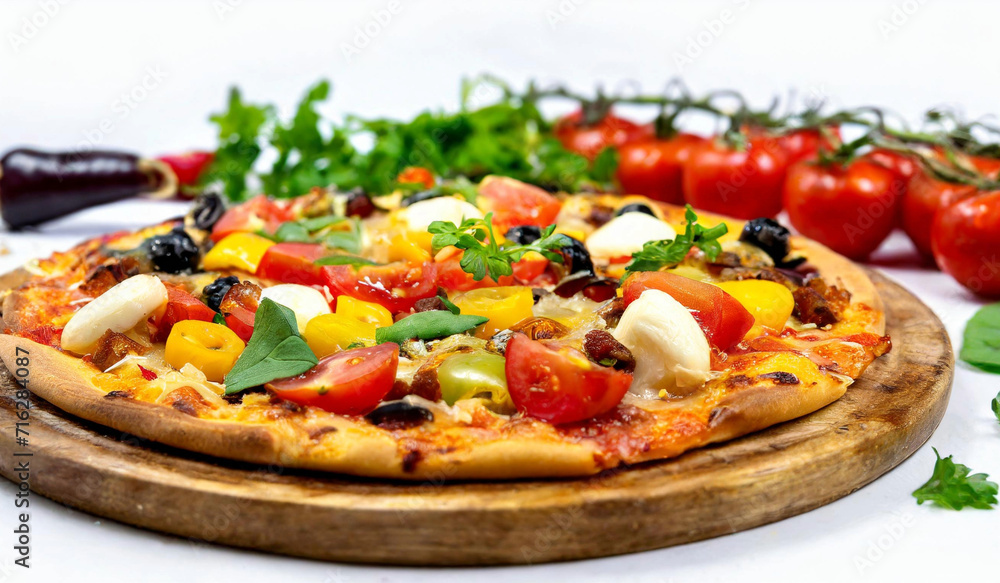 pizza with salami and cheese images on white background pizza with salami and cheese images on white background