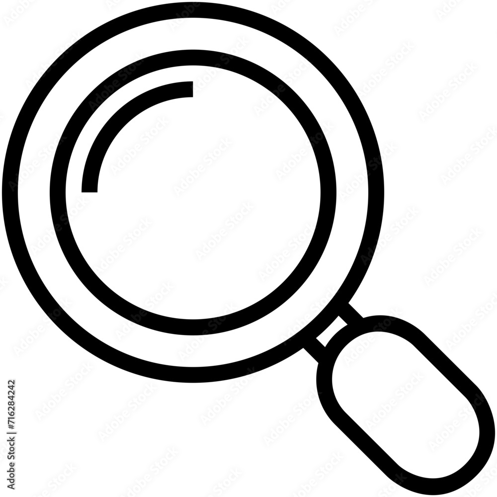 Magnifier Vector Icon Magnifier Vector Icon