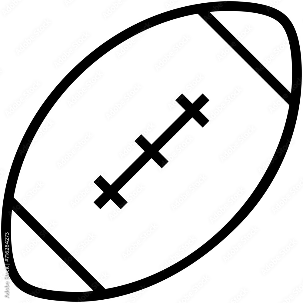 Obraz premium Rugby Vector Icon