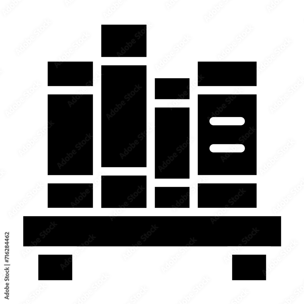 Bookshelf Icon Style Bookshelf Icon Style