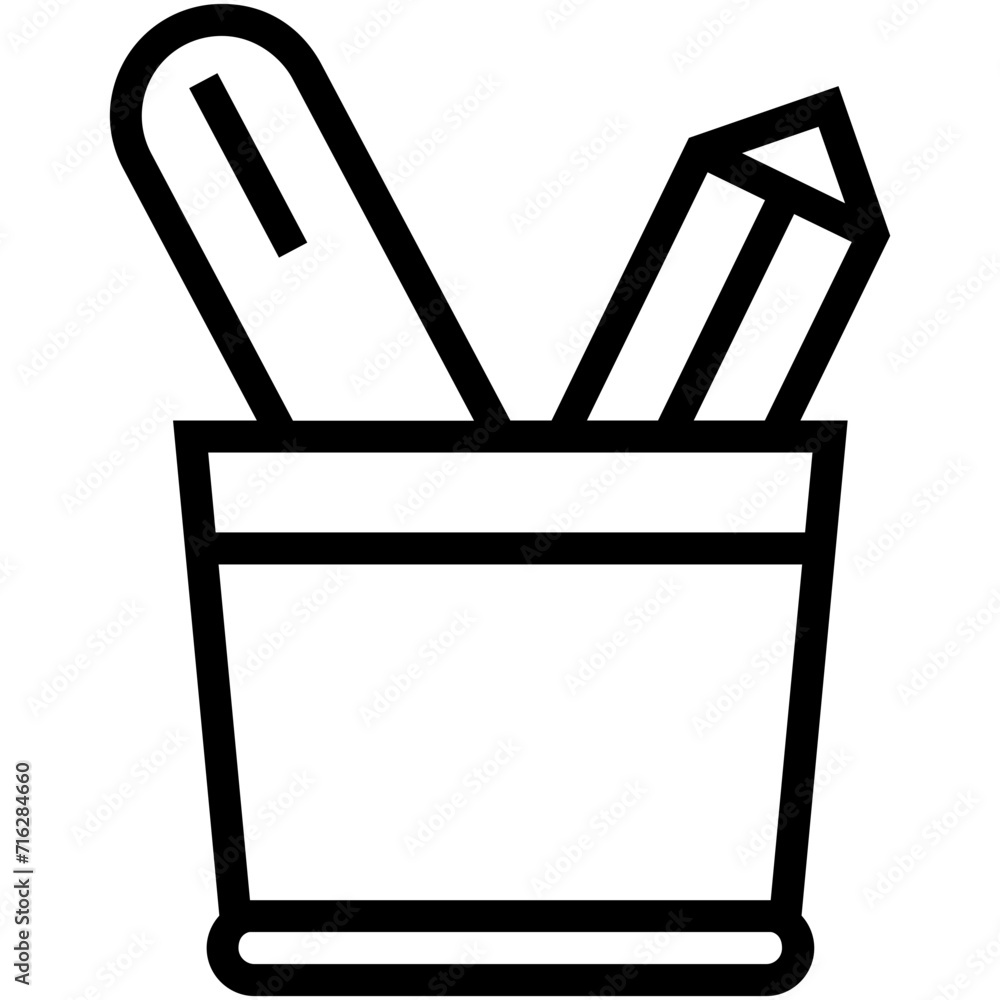 Pencil Case Vector Icon Pencil Case Vector Icon