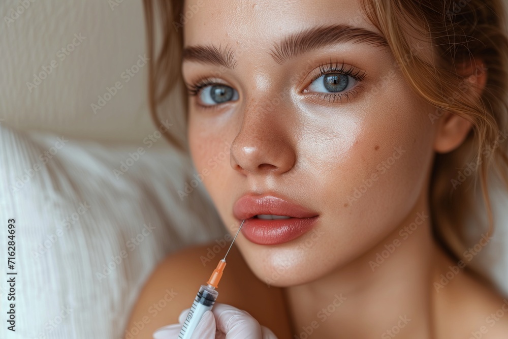 beauty injection in the skin of the face beauty injection in the skin of the face
