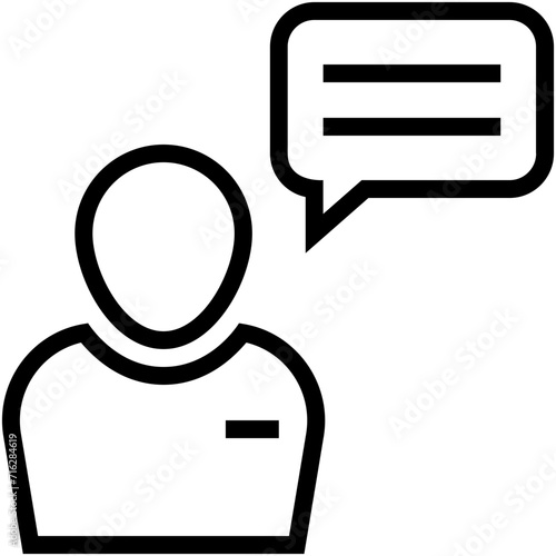 Speaking Vector Icon