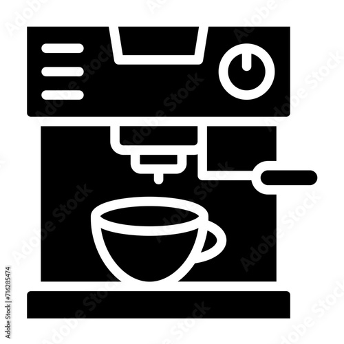 Coffee maker Icon Style
