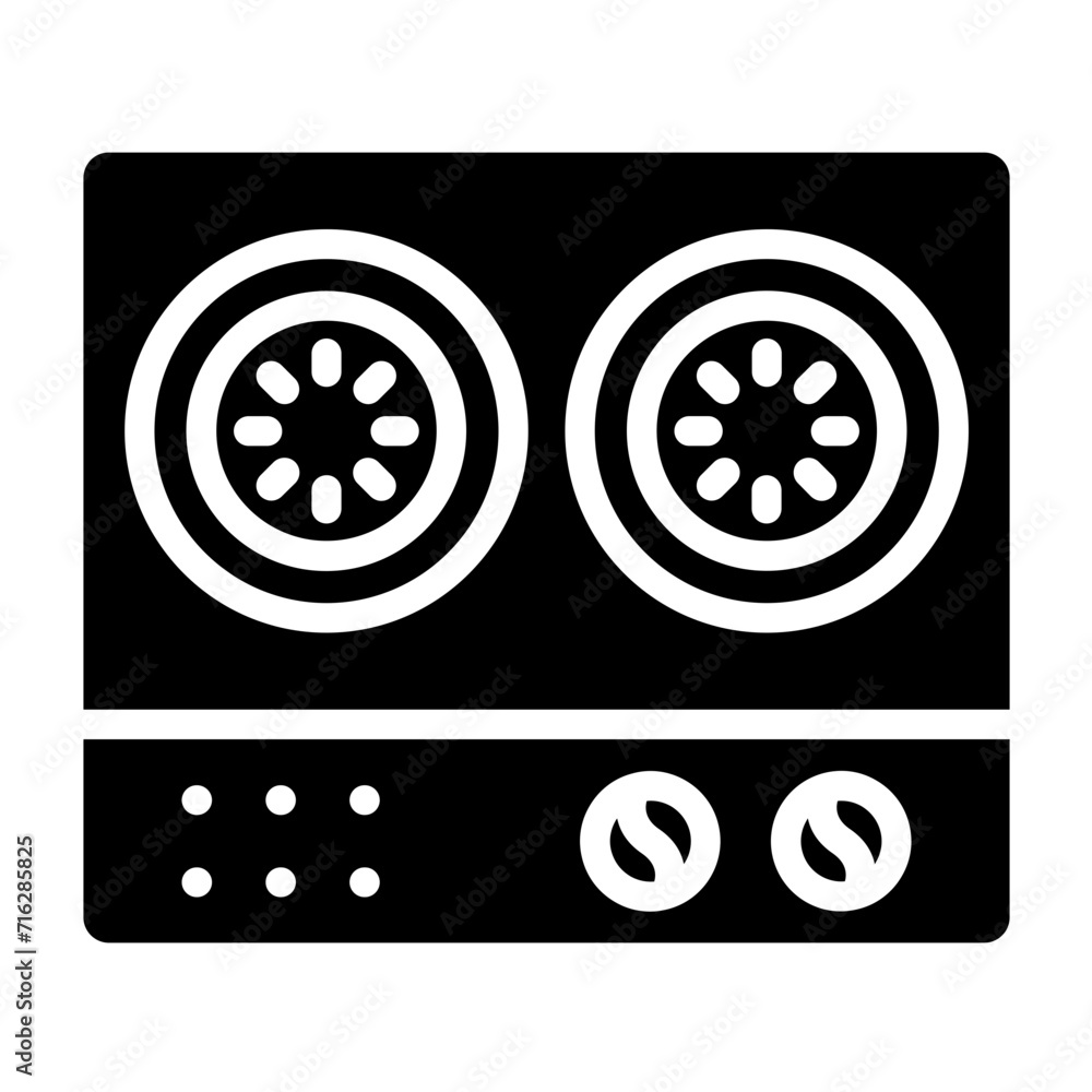 Induction cooker Icon Style