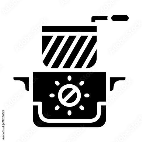 Deep fryer Icon Style