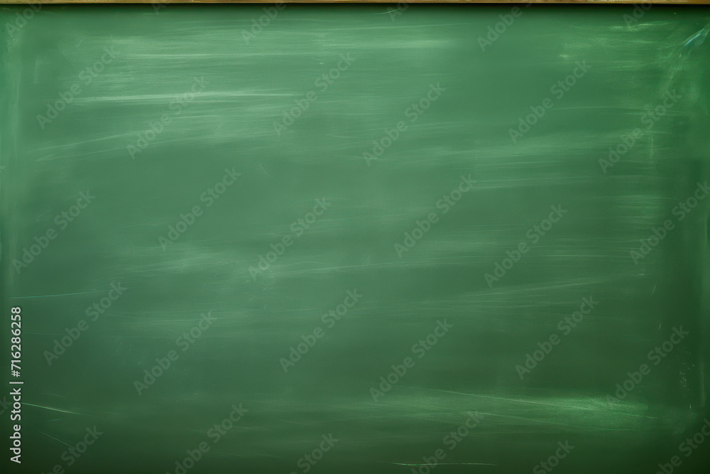 Blank green chalkboard background.