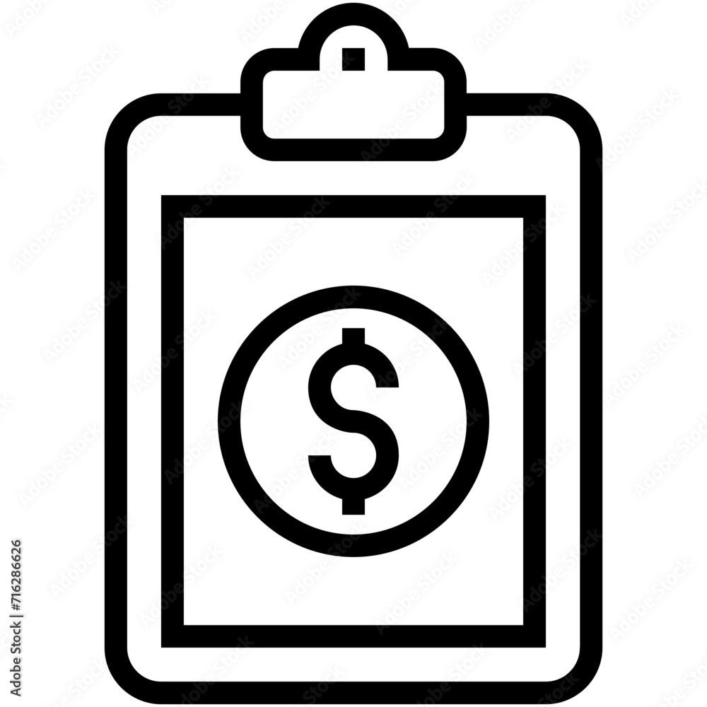 Business Record Vector Icon Business Record Vector Icon