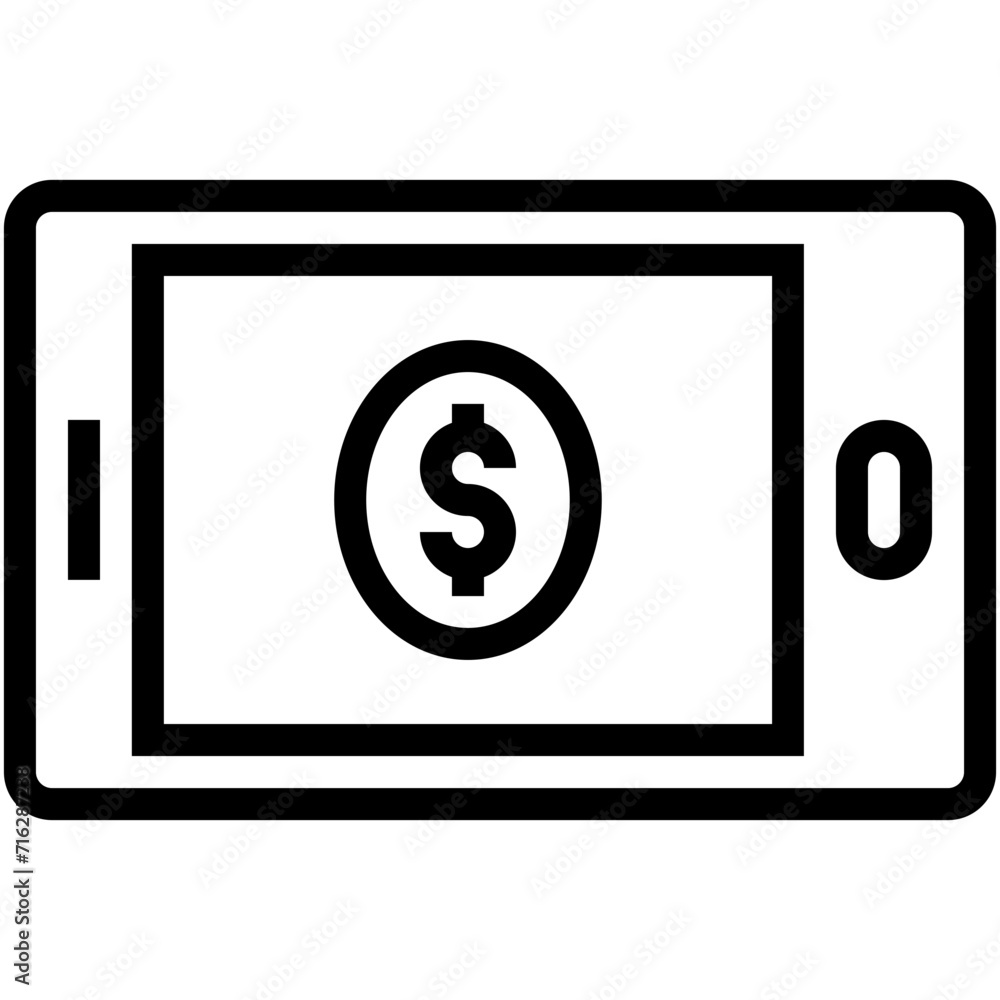M Commerce Vector Icon M Commerce Vector Icon