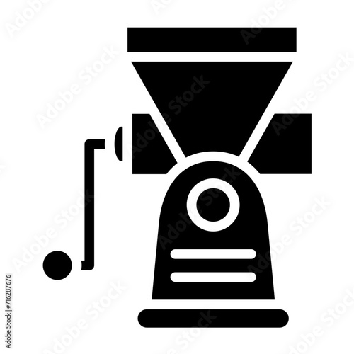 Meat Grinder Icon Style