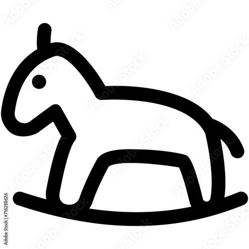 Rocking Horse Vector Icon