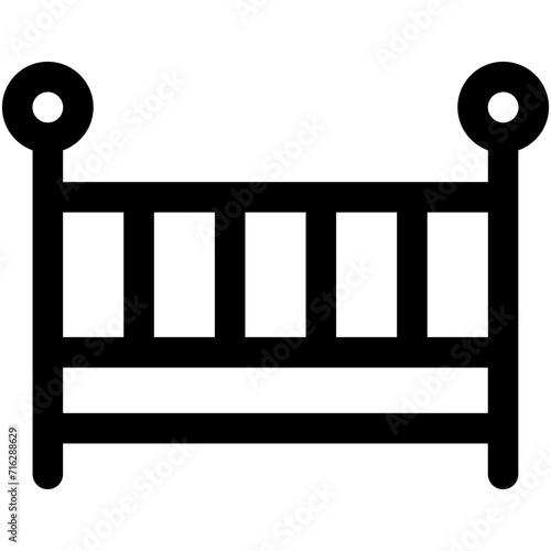 Crib Vector Icon