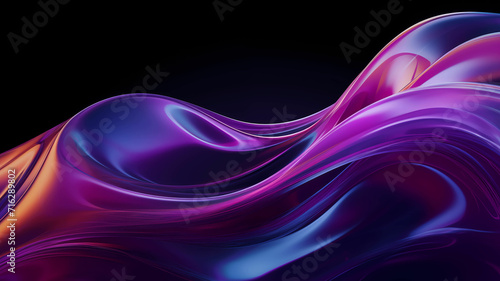 abstract purple background 3d Neon purple elegant smooth wave lines digital abstract wavy background