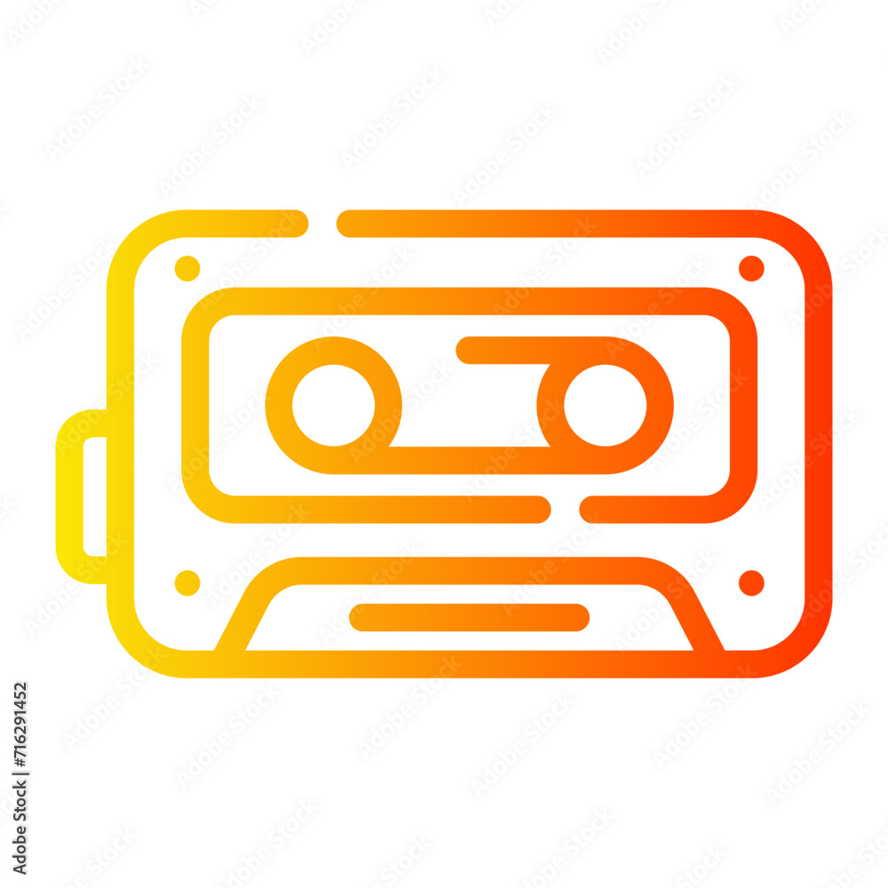 Obraz premium casette Line Gradient Icon