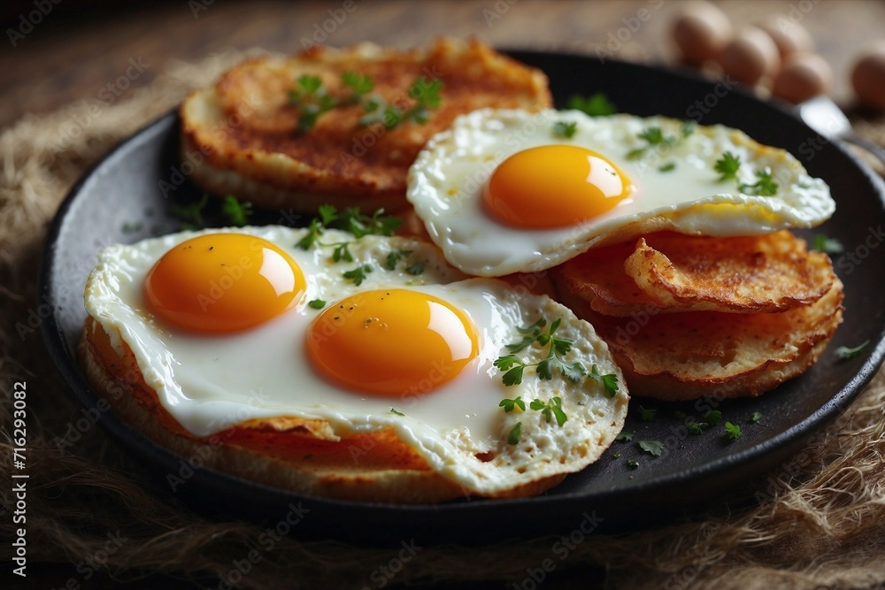fried eggs with bacon fried eggs with bacon