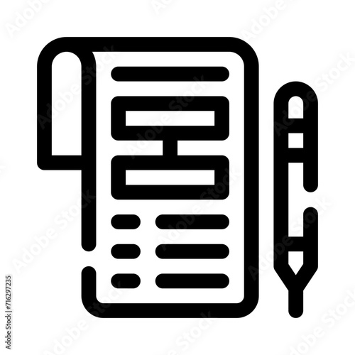 planning line icon