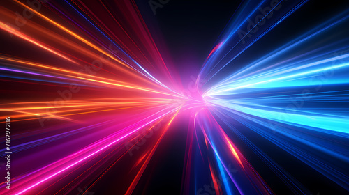 Neon speed abstract background, digital abstract background