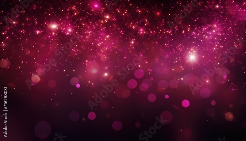 Neon Pink Abstract Sparkles Bokeh Background. © Virgo Studio Maple