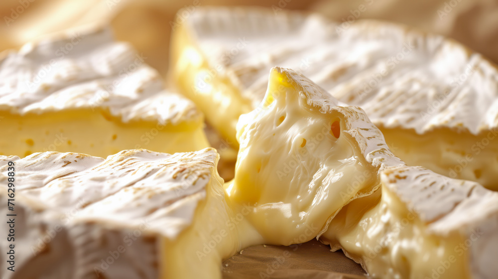 Delicious Camembert Cheese Close Up