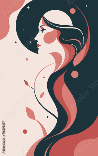 Abstract background poster. Good for fashion fabrics  postcards  email header  wallpaper  banner  events  covers  posters  advertising  and more. Women s day  mother s day background.