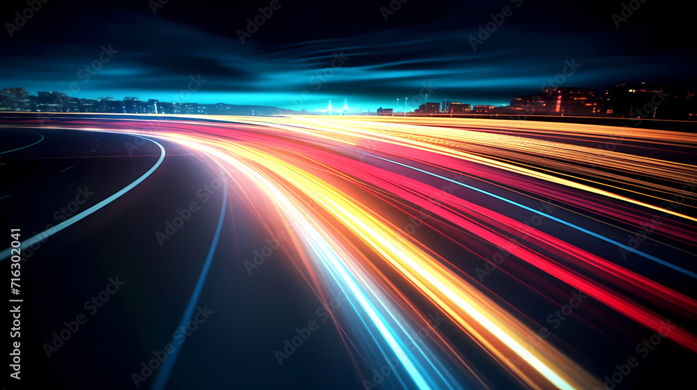 Neon speed abstract background, digital abstract background Neon speed abstract background, digital abstract background