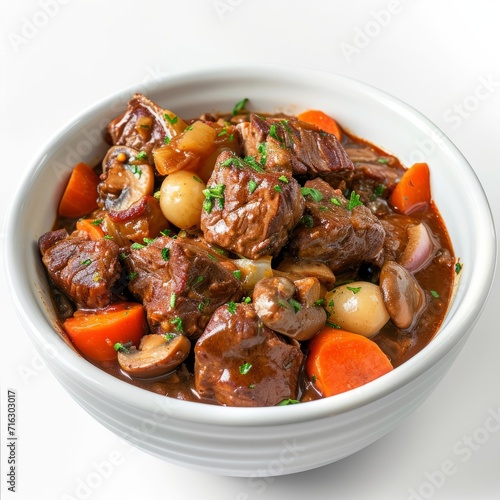 Hearty Stew With Carrots, Potatoes, and Meat, A Wholesome Meal to Warm Your Soul