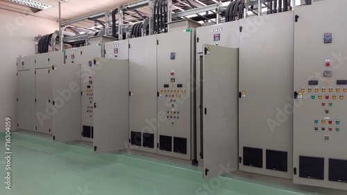 Electrical control cabinet in industrial system