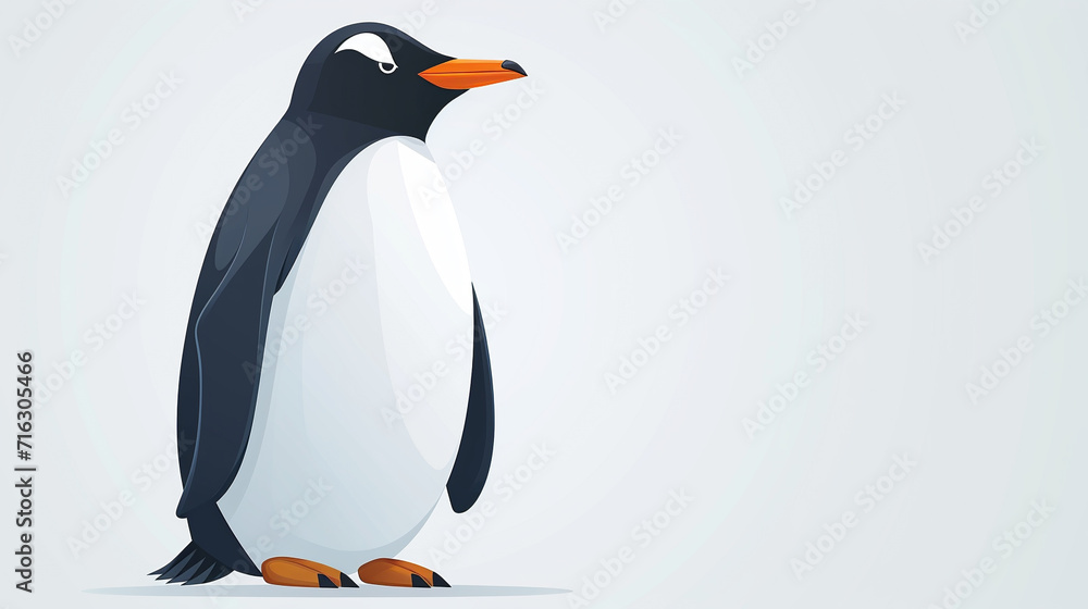 Fototapeta premium penguin on a white background