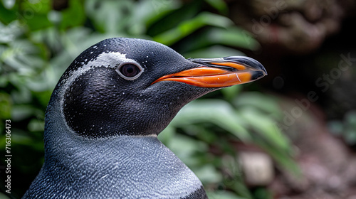 penguin on the rocks