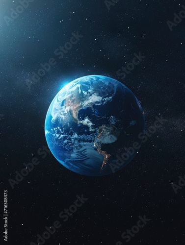 earth hour poster design  realistis   HD  copy Space - generative ai
