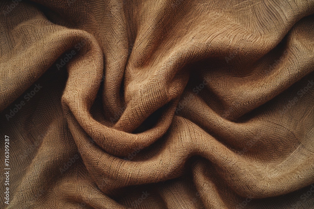 A close up view of a brown fabric. Can be used for texture backgrounds or fashion design A close up view of a brown fabric. Can be used for texture backgrounds or fashion design
