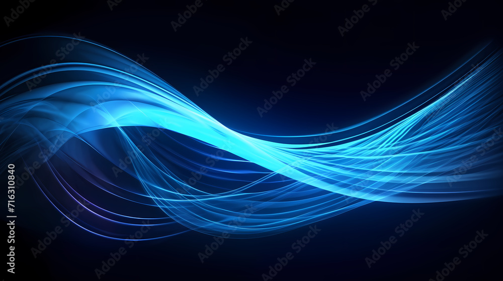 Naklejka premium Glowing shiny lines effect vector background, technology lines background and light effect, 3D rendering