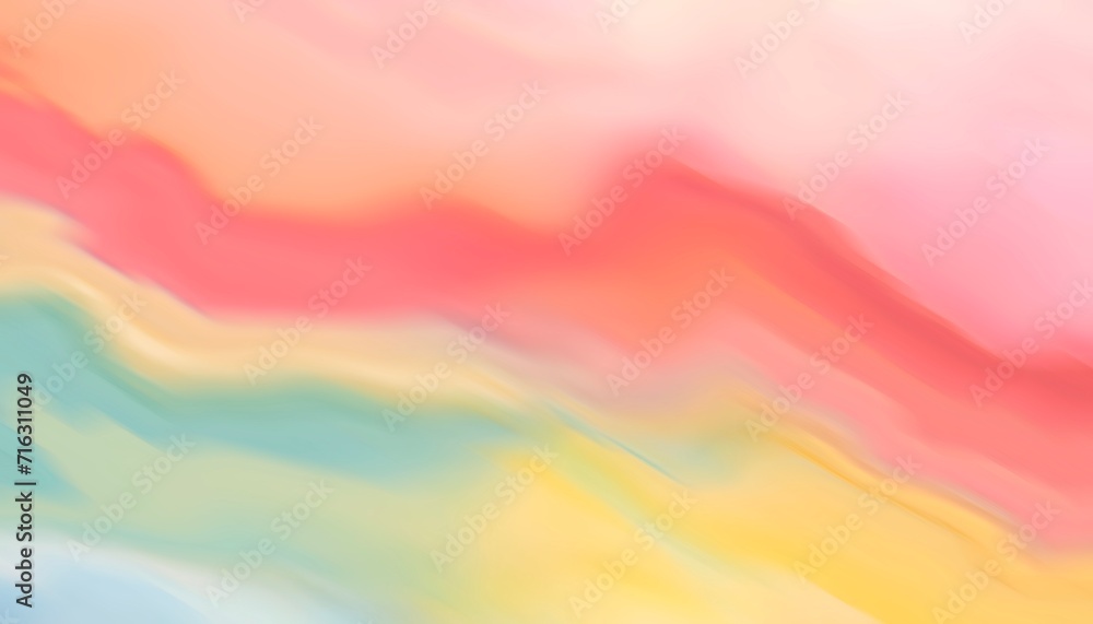 Colorful motion liquify background with waves wallpaper and backdrop for artwork. Hand painted liquify background.