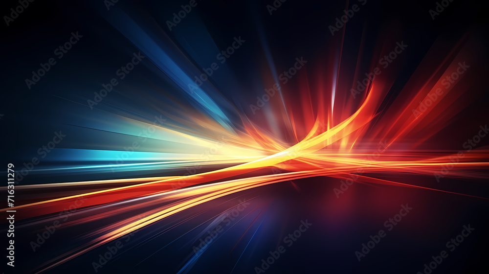 Glowing shiny lines effect vector background, technology lines background and light effect, 3D rendering Glowing shiny lines effect vector background, technology lines background and light effect, 3D rendering
