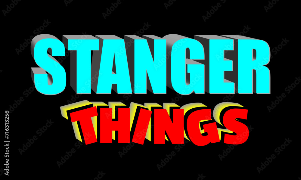 stranger things Vector Design use for printing, t-shirt, sublimation, cutting and more