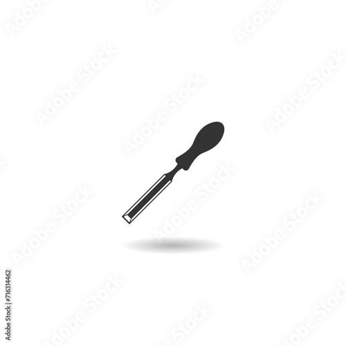 Wood Chisel icon with shadow