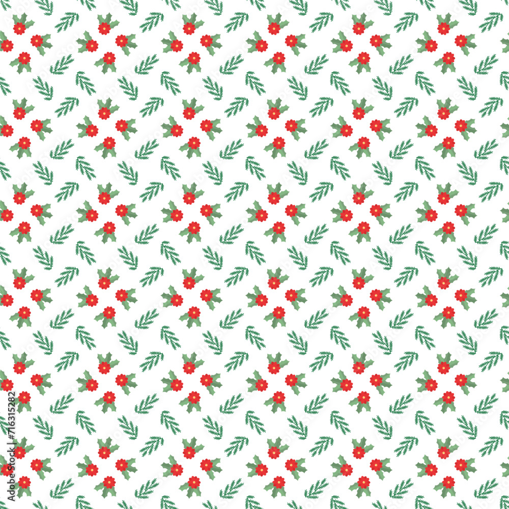 Free vector small flowers pattern.