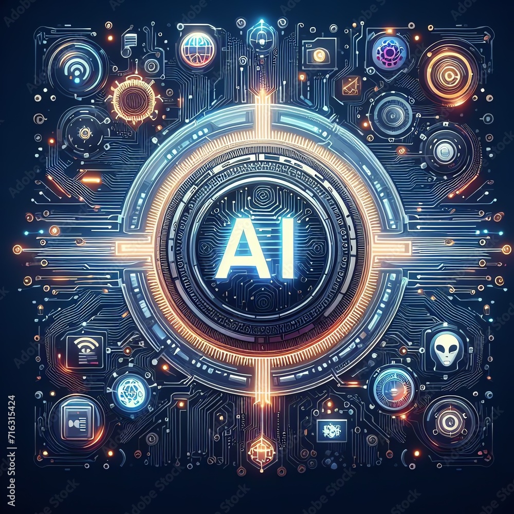 Artificial Intelligence and Machine Learning Concept