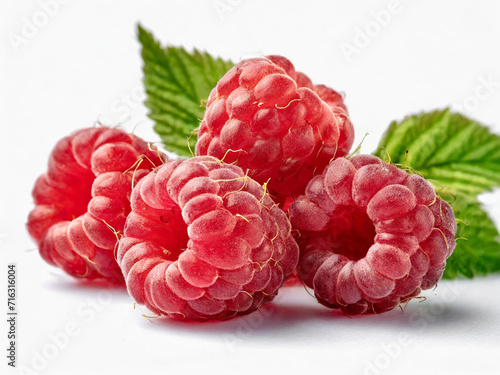 Raspberry High resolution images on white background