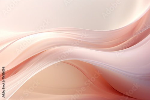 abstract background with smooth lines in beige and pink colors.
