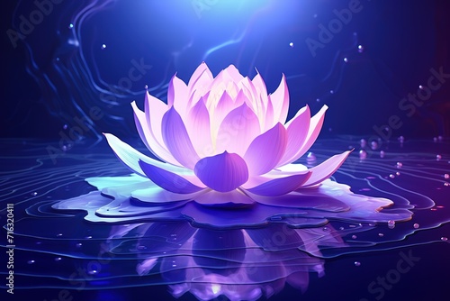 The lotus flower is purple, very beautiful, with the right amount of light, making this lotus even better from a viewing point of view, wallpaper