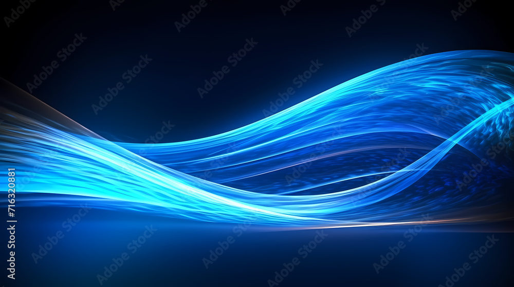 Naklejka premium Line glowing motion blur illustration light background, energy neon light, effect bright line glowing motion blur