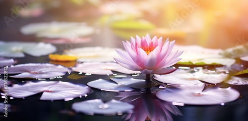 The lotus flower is pink  very beautiful  with the right amount of light  making this lotus more beautiful in terms of viewing wallpaper