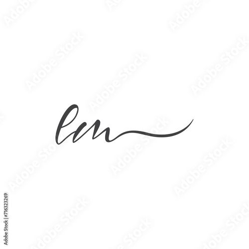 Signature LM logo. LM signature