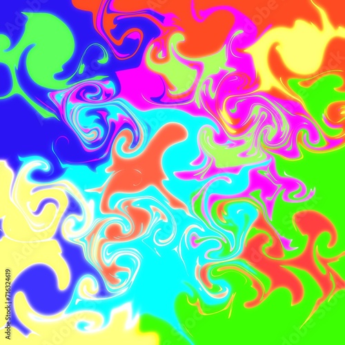 Abstract images, coloring without a certain shape, many colors, used to create wallpapers, painted many beautiful colors together.