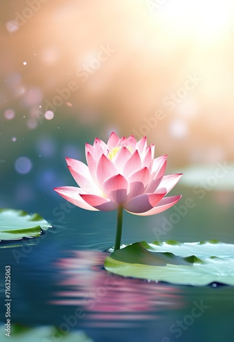 The lotus flower is pink, very beautiful, with the right amount of light, making this lotus more beautiful in terms of viewing,wallpaper