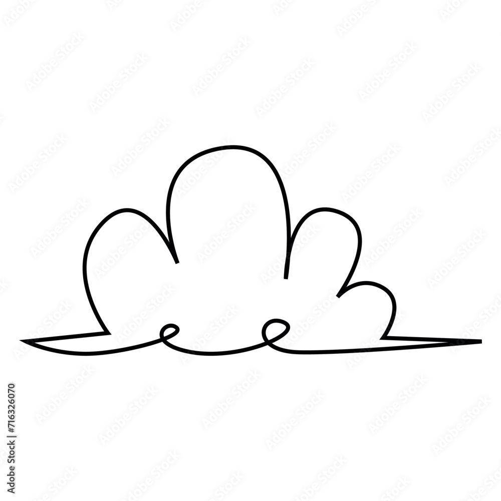 line drawing cloud transparant background line drawing cloud transparant background